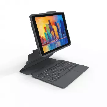 ZAGG Toetsenbord Pro Keys with Trackpad-Apple-iPad 10.2-zwart/grijs-Duits