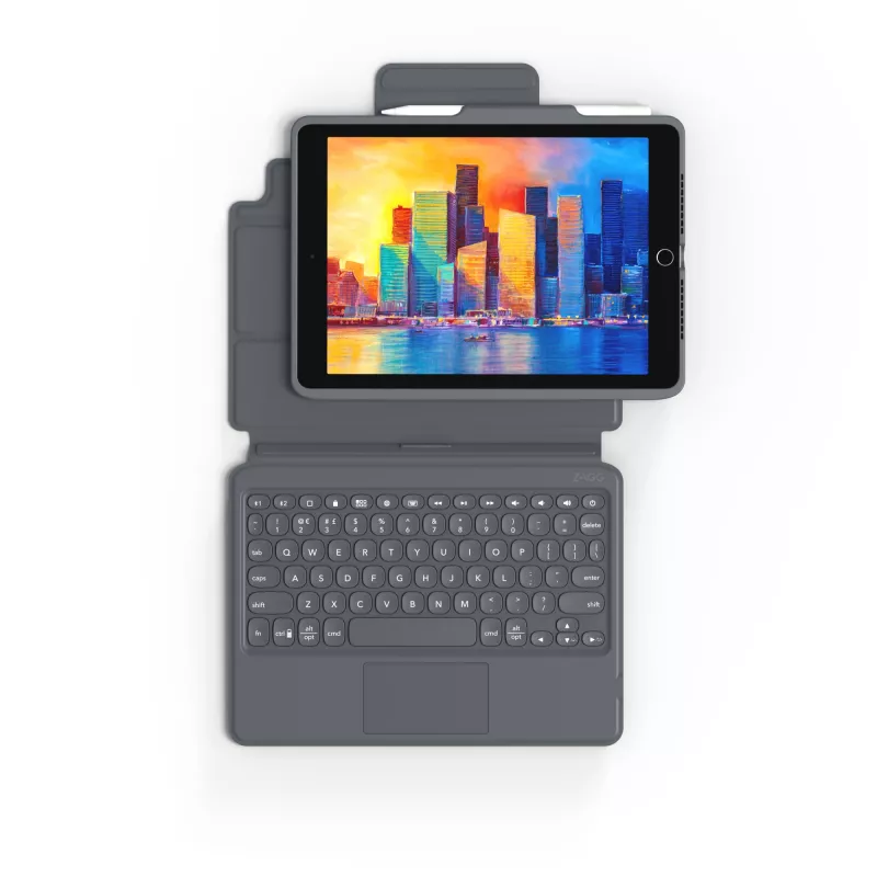 ZAGG Toetsenbord Pro Keys with Trackpad-Apple-iPad 10.2-zwart/grijs-Duits