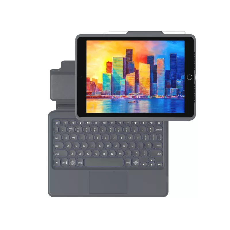 ZAGG Toetsenbord Pro Keys with Trackpad-Apple-iPad 10.2-zwart/grijs-Duits