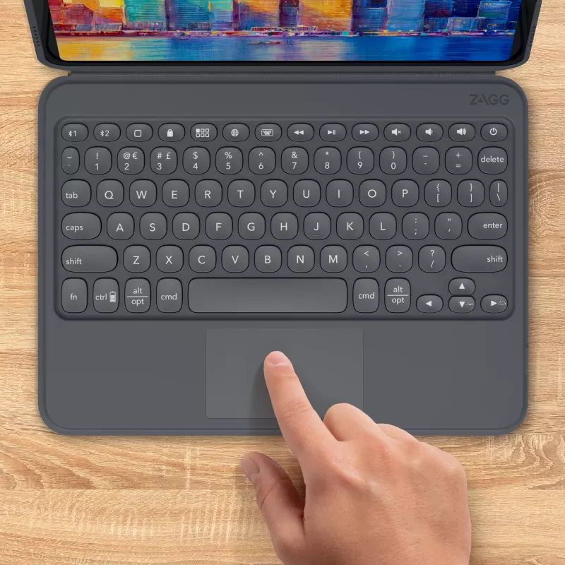 ZAGG Toetsenbord Pro Keys with Trackpad-Apple-iPad 10.2-zwart/grijs-Duits