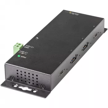 StarTech.com 4-poorts USB-C-hub 10 Gbit/s – industriële USB-C-hub van metaal – 2x USB-C & 2x USB-A – ESD-overspanningsbeveiliging – USB-C- of USB-A-host – zelfstandig werkende, monteerbare USB 3.2 Gen 2 Type-C-hub