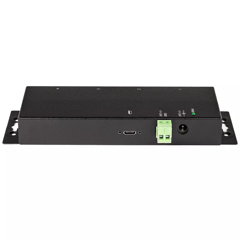 StarTech.com 4-poorts USB-C-hub 10 Gbit/s – industriële USB-C-hub van metaal – 2x USB-C & 2x USB-A – ESD-overspanningsbeveiliging – USB-C- of USB-A-host – zelfstandig werkende, monteerbare USB 3.2 Gen 2 Type-C-hub