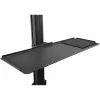 StarTech.com mobiele workstation-wagen met monitorbeugel, CPU/PC-houder, toetsenbordplateau – ergonomische in hoogte verstelbare desktop-computerwagen – rollend mobiel staand werkstation op wielen