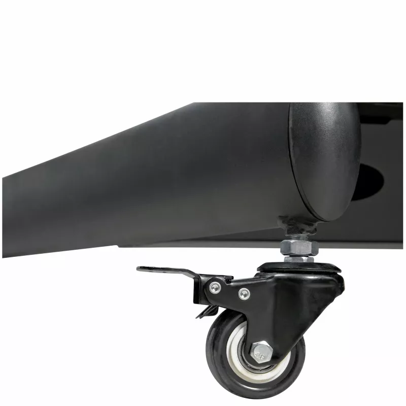 StarTech.com mobiele workstation-wagen met monitorbeugel, CPU/PC-houder, toetsenbordplateau – ergonomische in hoogte verstelbare desktop-computerwagen – rollend mobiel staand werkstation op wielen