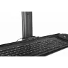 StarTech.com mobiele workstation-wagen met monitorbeugel, CPU/PC-houder, toetsenbordplateau – ergonomische in hoogte verstelbare desktop-computerwagen – rollend mobiel staand werkstation op wielen