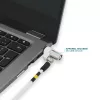 Slank draaibaar beveiligingsslot met sleutel Mobilis 001325 T Lock wit