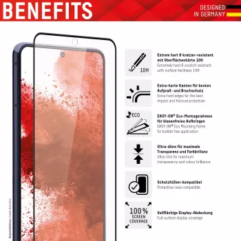 Displex Full Cover-schermbeschermer Samsung Galaxy S22 Ultra gehard glas