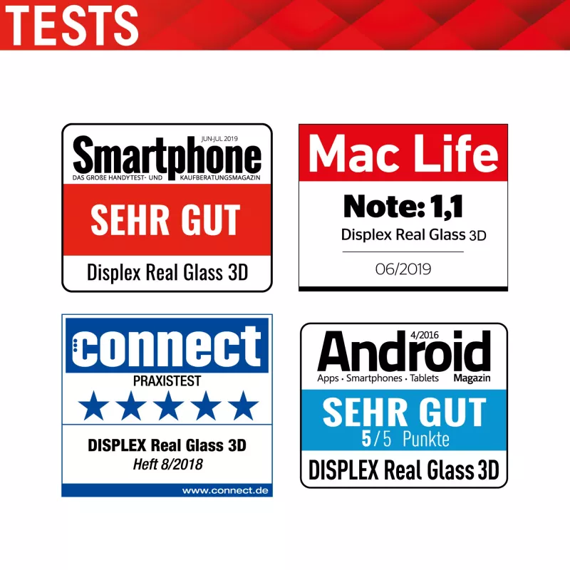 Displex Full Cover-schermbeschermer Samsung Galaxy S22 Ultra gehard glas