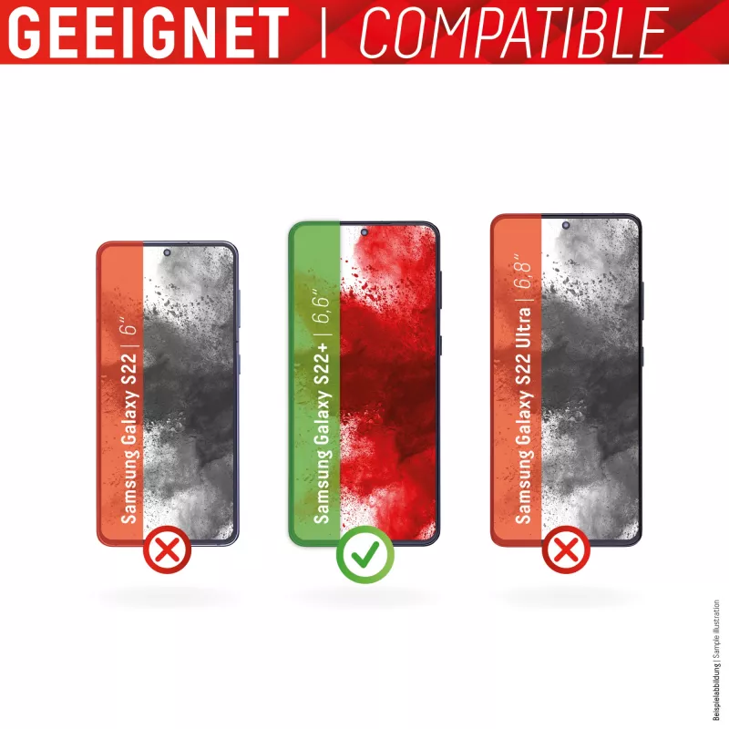 Displex Full Cover Screen Protector Samsung Galaxy S22+ gehard glas