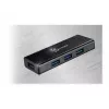 USB-hub j5create JUH340 4-poorts USB 3.0 zwart aluminium