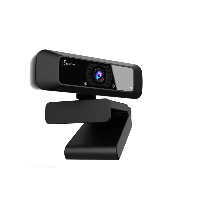 j5create JVCU100 USB™ HD-webcam met 360°-rotatie, 1080p video-opname-resolutie, zwart