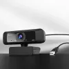 j5create JVCU100 USB™ HD-webcam met 360°-rotatie, 1080p video-opname-resolutie, zwart