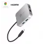 j5create JCD391 4K60 Elite USB-C® PD multi-poorts adapter, zilver