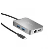 j5create JCD391 4K60 Elite USB-C® PD multi-poorts adapter, zilver