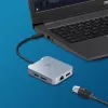 j5create JCD391 4K60 Elite USB-C® PD multi-poorts adapter, zilver