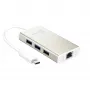 j5create JCH471 USB-C™ Gigabit Ethernet & hub multi-adapter, metallic champagne
