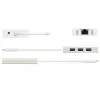 j5create JCH471 USB-C™ Gigabit Ethernet & hub multi-adapter, metallic champagne