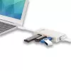 j5create JCH471 USB-C™ Gigabit Ethernet & hub multi-adapter, metallic champagne