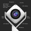 j5create JVCU360 360° allround-webcam, 1080p video-opname-resolutie, wit en zwart