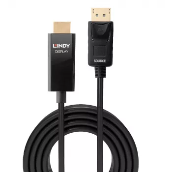 Lindy 5m DP-naar-HDMI-adapterkabel met HDR DisplayPort HDMI