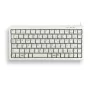 CHERRY compact toetsenbord, QWERTY, 83 toetsen, combi USB/PS2, lichtgrijs