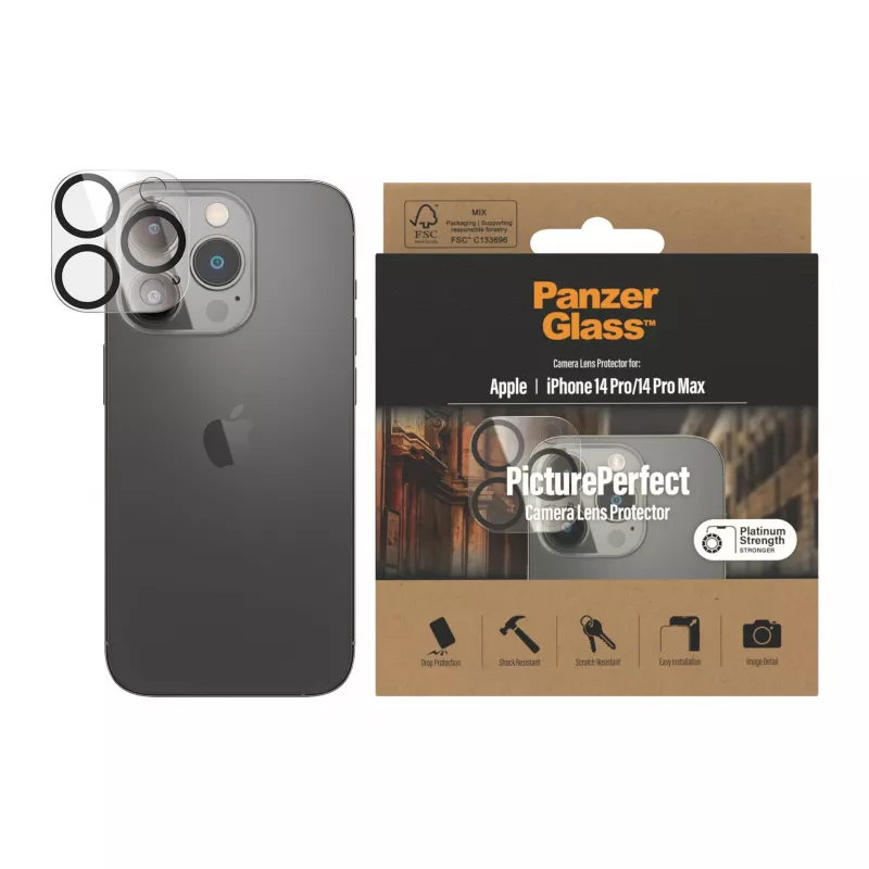 Camerabescherming PanzerGlass Apple iPhone 14 Pro 14 Pro Max krasbestendig stootvast