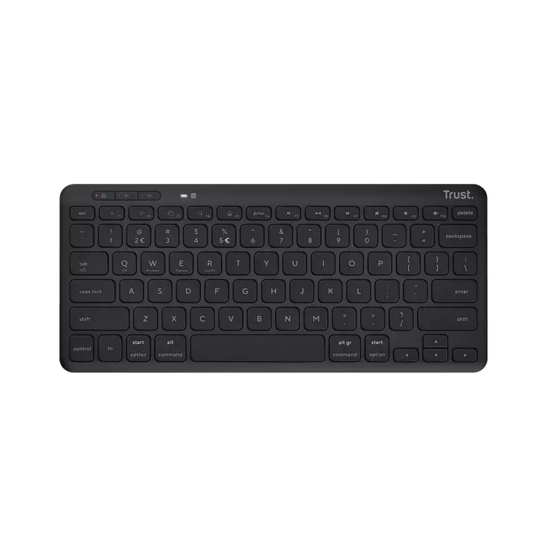 Trust Lyra toetsenbord Office USB RF Wireless Bluetooth Duits zwart Tenkeyless