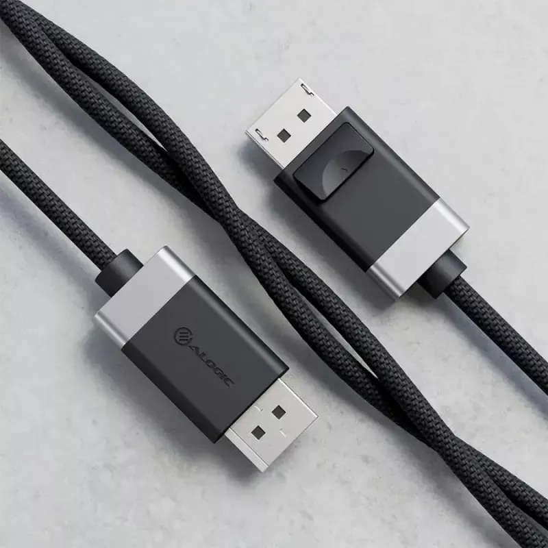 ALOGIC FUDP2-SGR DisplayPort-kabel 2 m grijs zwart