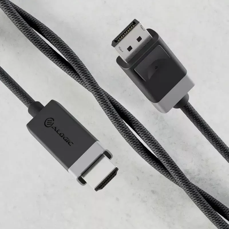 ALOGIC FUDPHD2-SGR videokabel-adapter 2 m DisplayPort HDMI zwart grijs