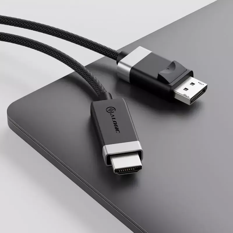 ALOGIC FUDPHD2-SGR videokabel-adapter 2 m DisplayPort HDMI zwart grijs