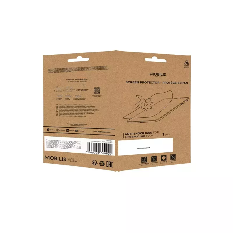 Heldere displayschermfolie Mobilis 036174 voor Zebra ET51/56, hardheid 5H