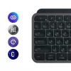 Logitech MX Keys S toetsenbord universeel RF draadloos + Bluetooth AZERTY Belgisch grafiet
