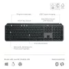 Logitech MX Keys S toetsenbord universeel RF draadloos + Bluetooth AZERTY Belgisch grafiet