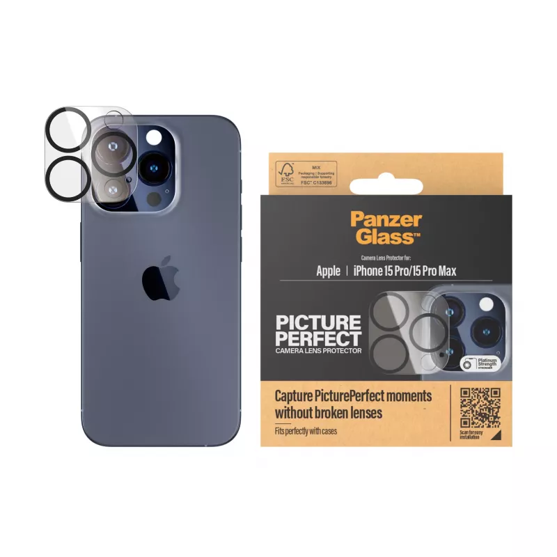 PanzerGlass ® PicturePerfect cameralensbescherming iPhone 15 Pro | 15 Pro Max