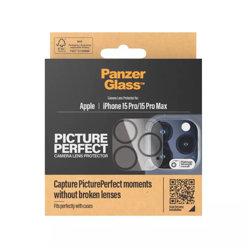 PanzerGlass ® PicturePerfect cameralensbescherming iPhone 15 Pro | 15 Pro Max