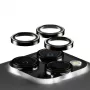 PanzerGlass® Hoops® Metal Camera Lens Protector zwart iPhone 15 Pro | 15 Pro Max
