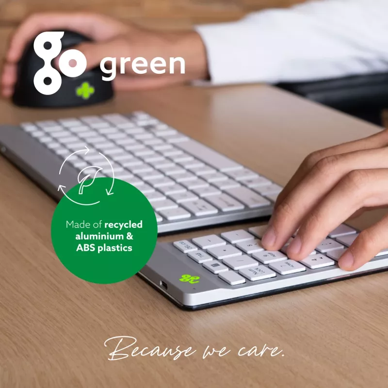R-Go Tools numpad R-Go Numpad Break, ergonomisch numpad met Break-software, Bluetooth, wit