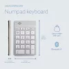 R-Go Tools numpad R-Go Numpad Break, ergonomisch numpad met Break-software, Bluetooth, wit