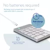 R-Go Tools numpad R-Go Numpad Break, ergonomisch numpad met Break-software, Bluetooth, wit