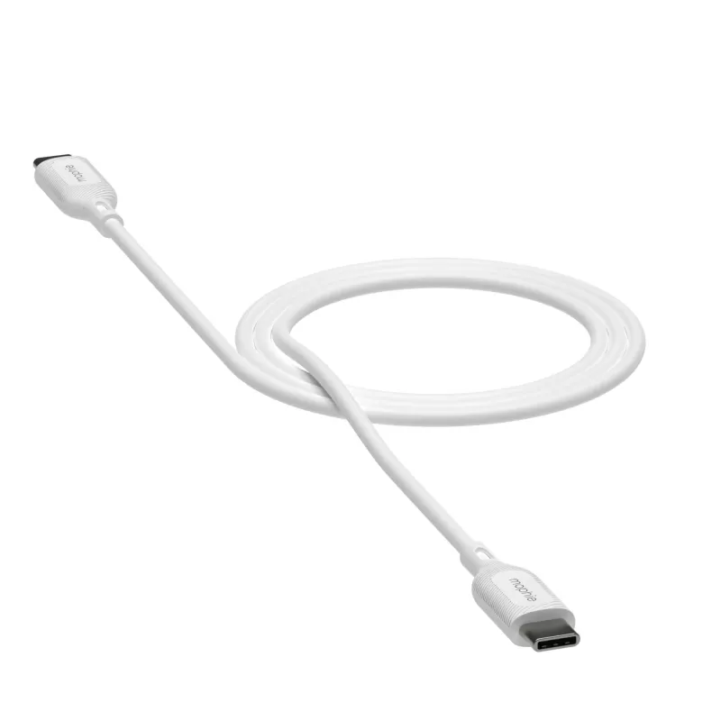 mophie essentials oplaadkabel | 1 m USB-kabel USB 2.0 USB-C wit