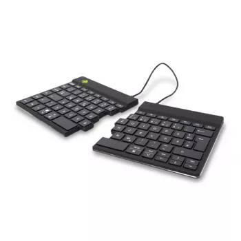 R-Go Tools ergonomisch toetsenbord R-Go Split Break met Break-software, ergonomisch gesplitst toetsenbord, QWERTZ (DE), Bluetooth, zwart