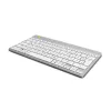 R-Go Tools ergonomisch toetsenbord R-Go Compact Break, compact toetsenbord met pauzesoftware, QWERTZ (DE), Bluetooth, wit