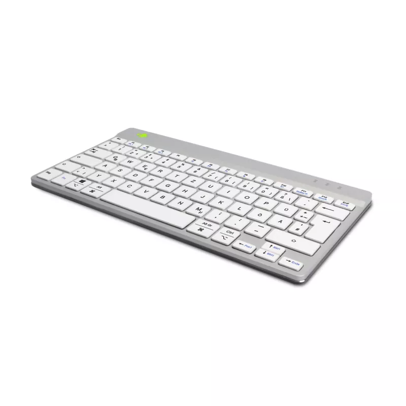 R-Go Tools ergonomisch toetsenbord R-Go Compact Break, compact toetsenbord met pauzesoftware, QWERTZ (DE), Bluetooth, wit