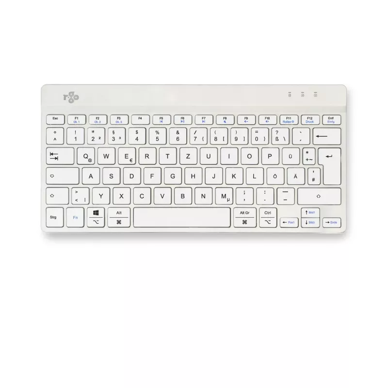 R-Go Tools ergonomisch toetsenbord R-Go Compact Break, compact toetsenbord met pauzesoftware, QWERTZ (DE), Bluetooth, wit