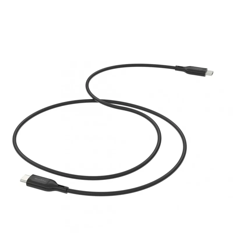 USB-C-naar-USB-C-oplaadkabel 1 m — Zagg International mophie essentials, USB 2.0, zwart