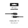USB-C-naar-USB-C-oplaadkabel 1 m — Zagg International mophie essentials, USB 2.0, zwart