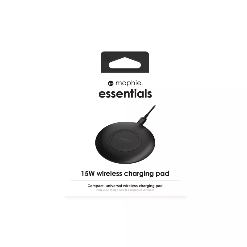 mophie essentials draadloze oplaadmat 15 W smartphone zwart USB binnen