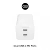 Voeding Zagg 50W 2x USB-C wit — Zagg mophie essentials