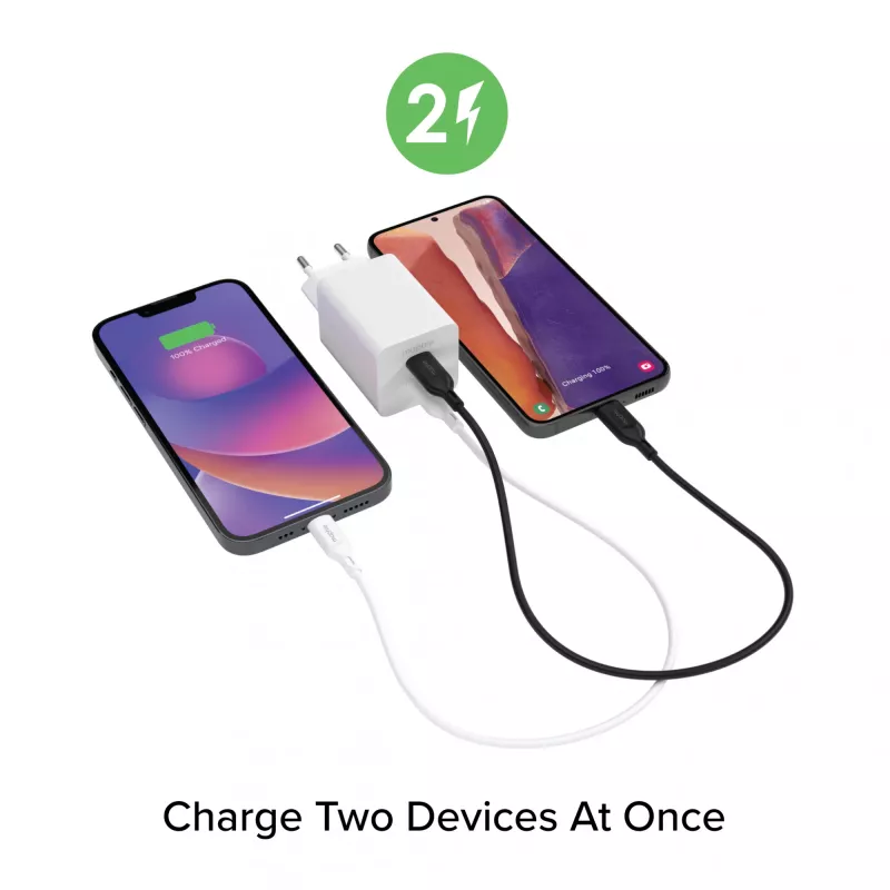 Voeding Zagg 50W 2x USB-C wit — Zagg mophie essentials