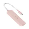 USB-C hub j5create JCH342ER-N 4-poorts Type-C Type-A Gen 2 10000 Mbit/s roze